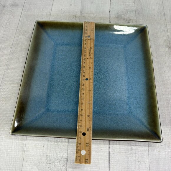 Home Target ELEMENTAL OCEAN Reactive Blue Square Stoneware Dinner Plates Set 2 - Picture 7 of 14